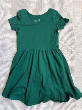 Green Girls' Fit & Flare Dress